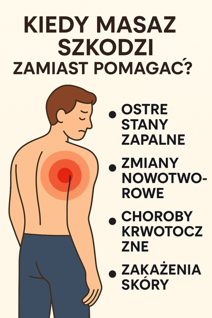 Kiedy masaż zaszkodzi, zamiast pomóc